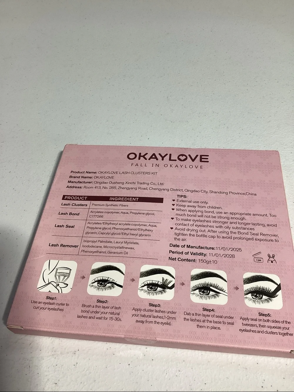 Pink Lash Clusters Kit — Ready-to-Use Eyelash Extensions